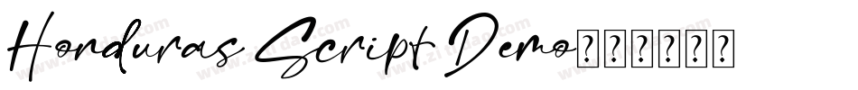 Honduras Script Demo字体转换